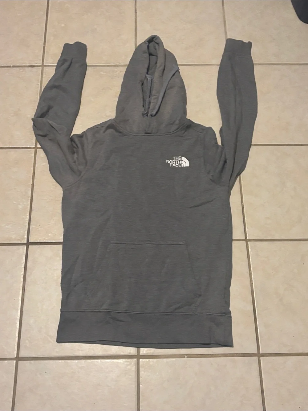The North Face Men's Zip-Up Hoodie - Charcoal Gray